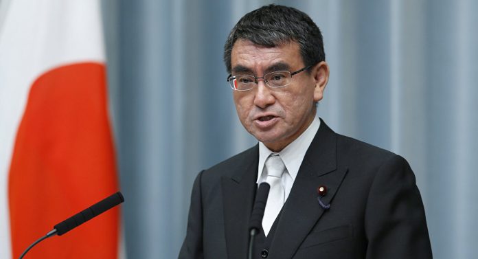 Japanese Minister of Foreign Affairs Taro Kono