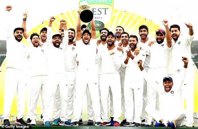 indian won the test match against australia